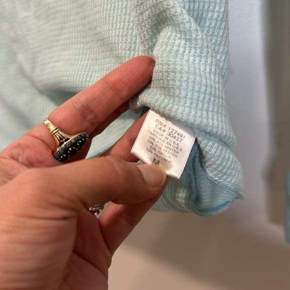 EUC wildfox reindeer holiday Christmas flannel mint color sz medium - Picture 5 of 6